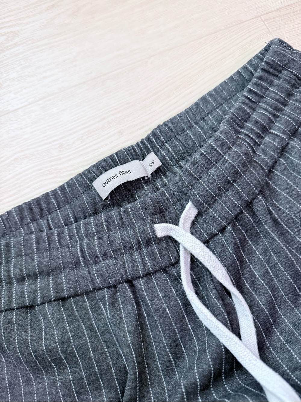 Wide Leg Pinstripe Lounge Pant